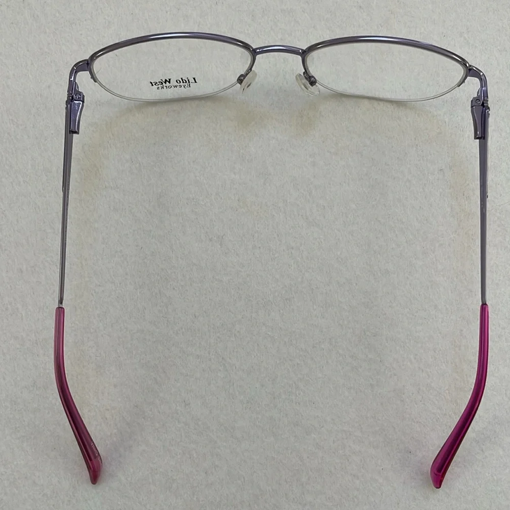 NWT Lido West Tiara Purple Metal Eyeglass Frame